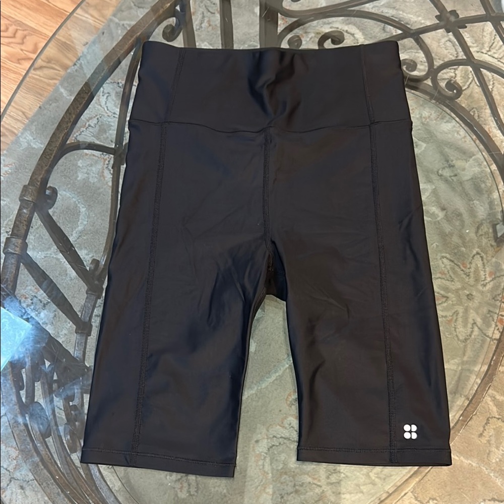 Sweaty Betty Black Bike Shorts with Compression Fit Small